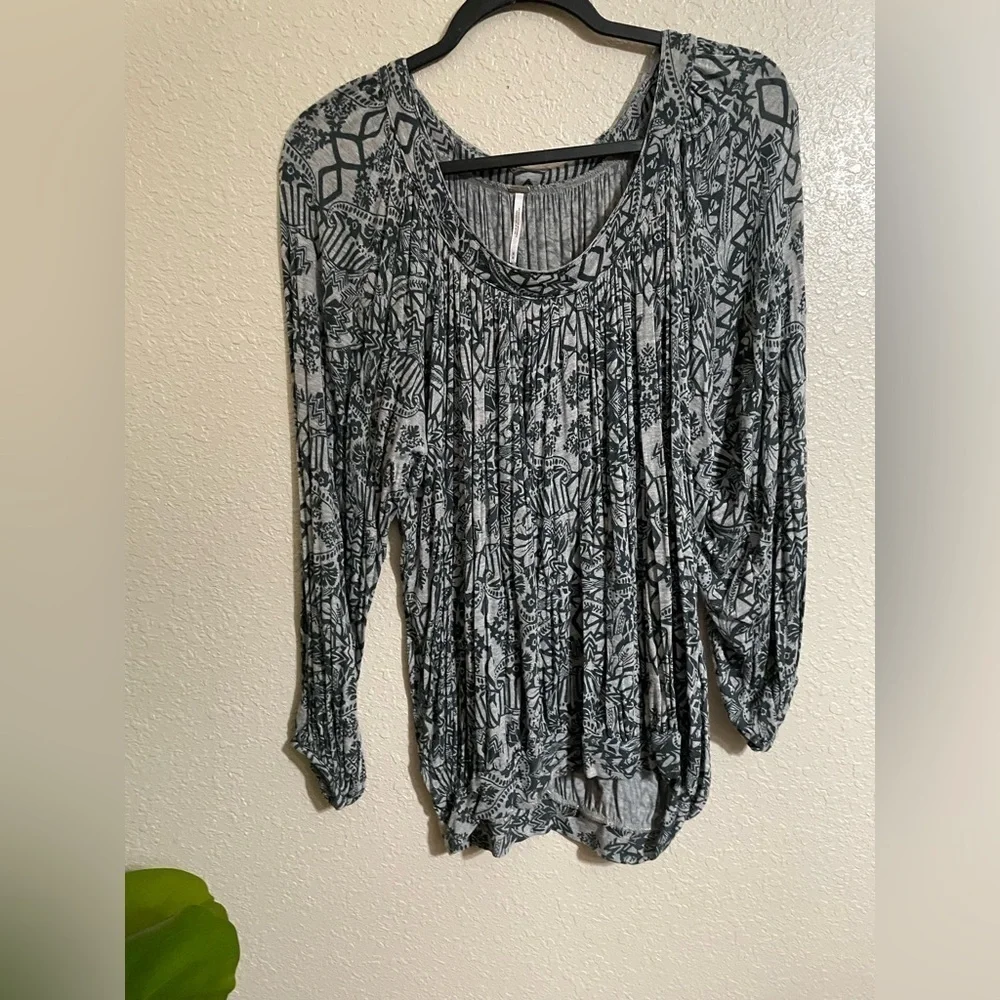 Free people print top